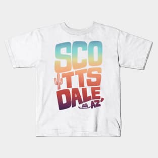 Scottsdale Rainbow Type Kids T-Shirt